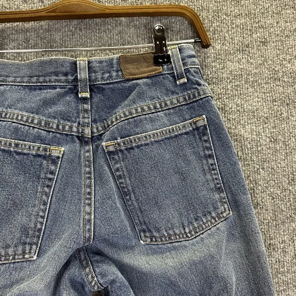 LL Bean Jeans Womens 4 Petite Blue Denim Original Fit Traditional Cotton - Picture 5 of 16